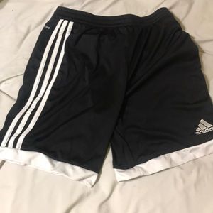 Black Adidas athletic shorts